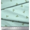 thumbnail image 3 of Soimoi Green Silk Fabric Leaf Leaves Fabric Prints By Yard 42 Inch Wide, 3 of 3