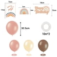 thumbnail image 2 of Decoración de boda bohemia, decoraciones de arcoíris bohemias con suministros para fiestas de cumpleaños de arcoíris, globos de látex para estilo bohemio, decoración de fiesta reutilizable para, 2 of 5