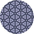 thumbnail image 1 of Ahgly Company Indoor Round Patterned Blue Angel Blue Area Rugs, 3' Round, 1 of 6