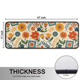 thumbnail image 5 of Kitchen Rugs Sets Of 2,Pioneer Flower Floral Print Pattern Anti Fatigue Kitchen Mat Rugs Non Slip Washable,Decorative Kitchen Floor Mats for Kitchen,Sink,Laundry,17"x47"+17"x47", 5 of 5