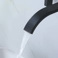 thumbnail image 4 of Two Handles Wall Mounted Bathroom Sink Faucet, Brass Three Hole Basin Faucet, Matte Black, 4 of 7