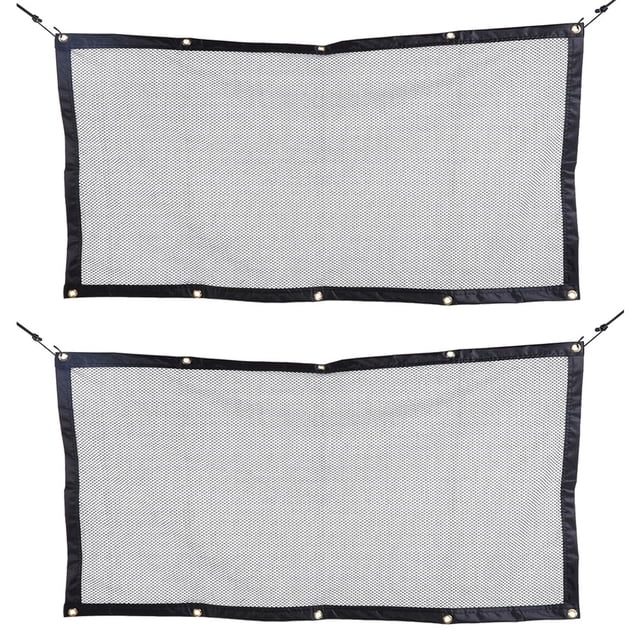 2 Pcs Barrière Filet Voiture Barrière pour Animaux Couverture en Maille Séparateur de Voiture pour Conduite en Toute Sécurité