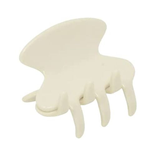 French Amie Flat Oval Small 1 3/4” Celluloid Handmade Hair Claw Clip for Women