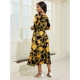 thumbnail image 5 of KISSMODA Midi Dresses for Women Casual 3/4 Sleeve Wrap Dress Plus Size Curvy Cocktail Dresses with Pockets, 5 of 7