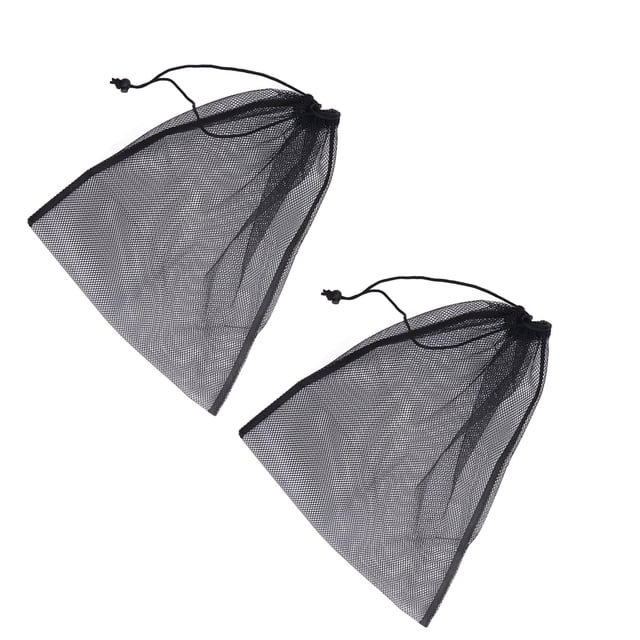 Shoe Bags, Mesh Sports Equipment Bag Black 2 Pcs For Outdoor