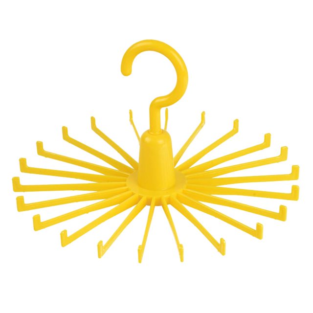 Tie Rack Cinturón Bufanda Titular Colgador Gancho s Bufanda Organizador amarillo kusrkot Soporte de gancho para colgar en rack