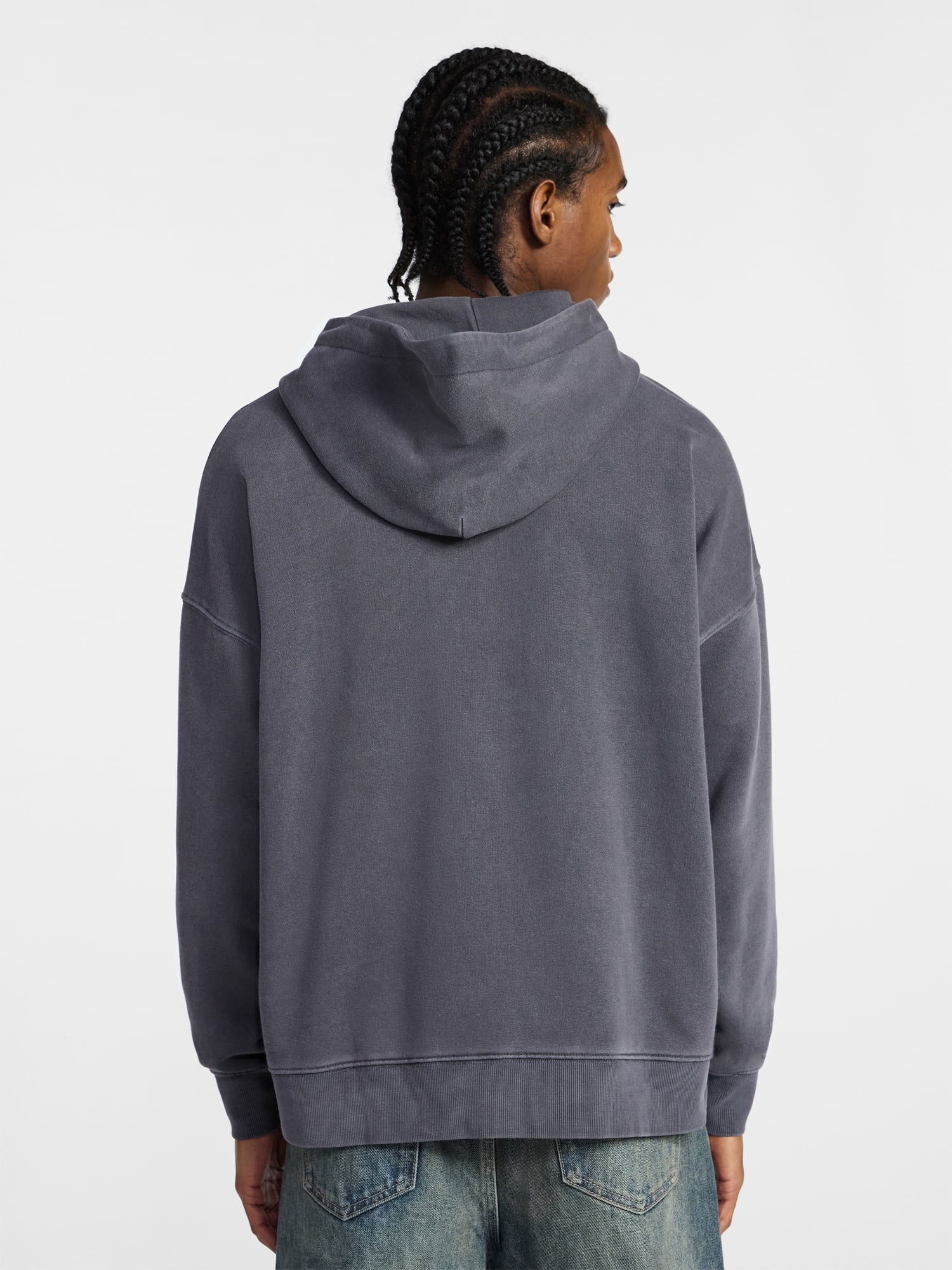 No Boundaries Oversized Hoodie with Long Sleeves, Men's XS-4XLT