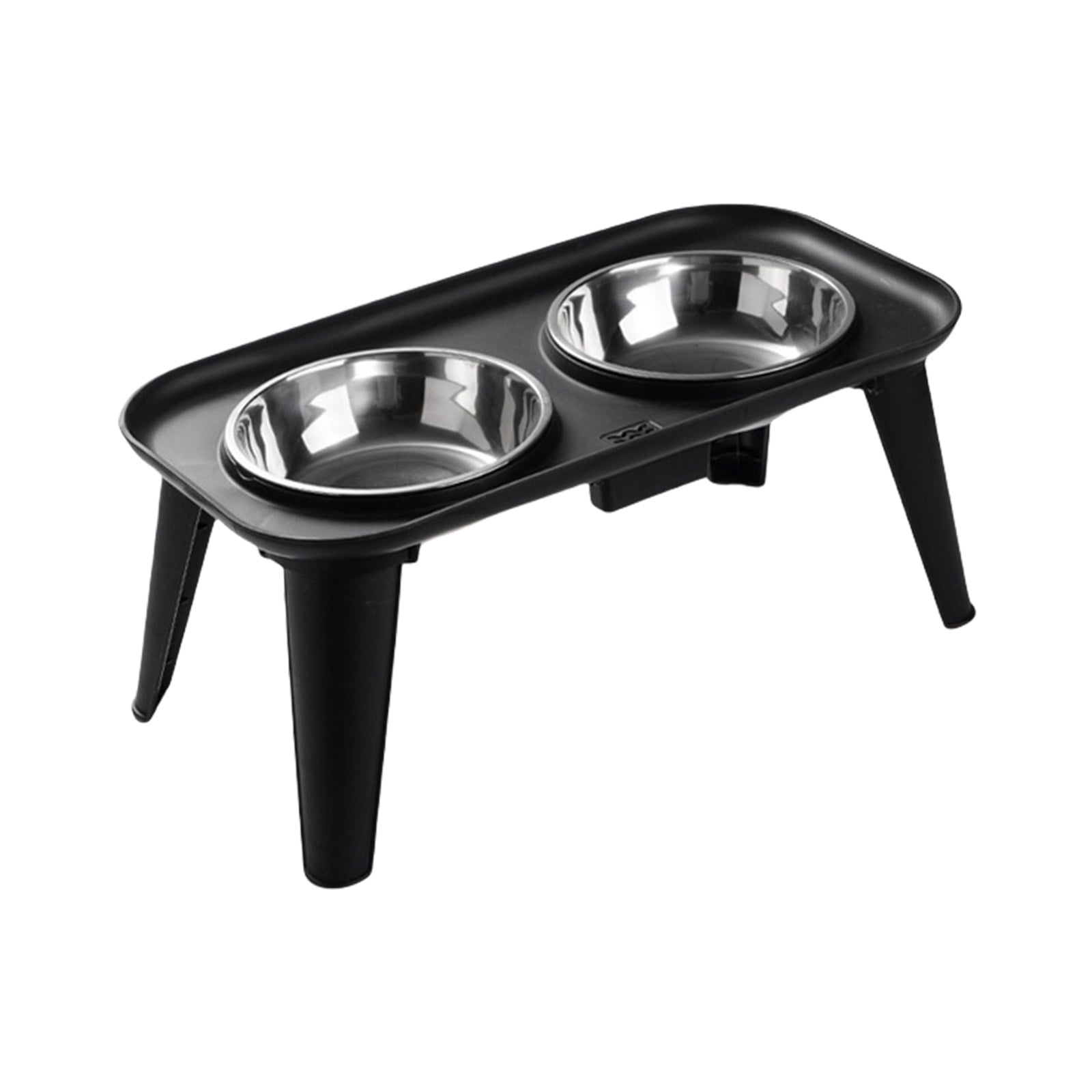 High Neck Relief Elevated Dog Bowls, Stainless Feeder for Large Breeds & Home Use