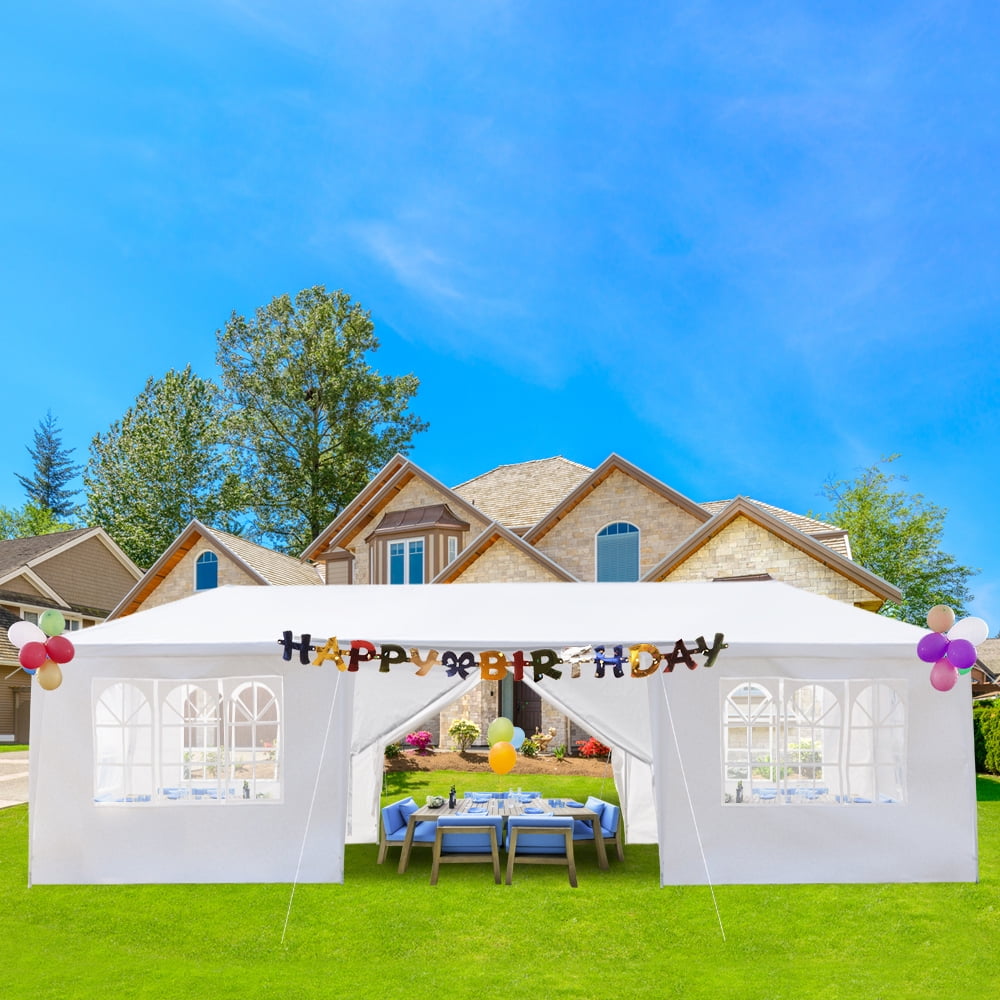 Lowestbest 10'x30' Outdoor Gazebo Party Wedding Tent with 8 Sidewalls and Steel Tube Lowestbest 10'x30' Outdoor Gazebo Party Wedding Tent with 8 Sidewalls and Steel Tube