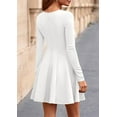 thumbnail image 5 of PRETTYGARDEN Fall Cocktail Dresses for Women Elegant Classy Wedding Guest Long Sleeve Homecoming Party A Line Mini Dress, 5 of 10