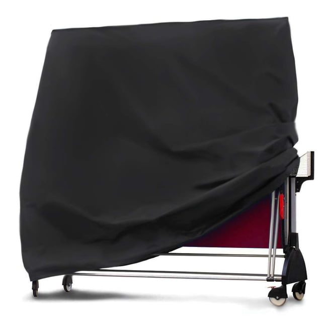Cubierta de tenis de mesa Cubierta de mesa de ping pong impermeable al aire libre,Cubierta de tenis de mesa plegable,Protección para todo tipo de clima,Negro