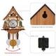thumbnail image 4 of Reloj de cuco antiguo de madera con forma de pajarera, reloj de pared para decoración del hogar, reloj de cuco colgante, campana oscilante automática, péndulo, decoración del hogar, 4 of 8