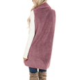 thumbnail image 5 of DHFJKG Womens Mediun Length Fuzzy Vest Cardigan Sleeveless Open Front Fluffly Shaggy Vest Jacket Long Coat Solid Color With Pockets Soft Outerwear, 5 of 5