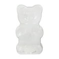 thumbnail image 4 of Clear 10.4 Inch Large Bear Shape Piggy Bank, Plastic Piggy Bank with Twist Cap and Slot for Adults Kids Openable, Reusable Money Saving Box for Birthday, 4 of 5