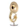 thumbnail image 4 of ELAYARD 1Set Realistic Simulation Sousaphone Model in Golden Copper Metal for Unique Instrument Decor, 4 of 6