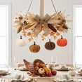 thumbnail image 6 of EDHITNR 12pcs 6cm Velvet Pumpkin Ornaments, Fall Thanksgiving Tree Hanging Decor 3 Color Sets, Autumn Harvest Home Decoration Soft Fabric Mini Pumpkins, 6 of 6