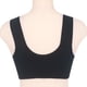 thumbnail image 3 of Sujetador deportivo con cremallera frontal para mujer Sujetador de encaje sin aros Sujetador tipo camiseta de cobertura completa - Negro, 3 of 5