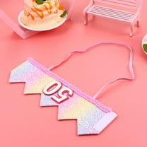 TABLZONE Birthday Hat Cloth Headpiece Party Decoration and Photo Prop for Kids and Adults Celebration