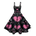 thumbnail image 3 of Valentine's Day Dresses for Women Round Neck Sleeveless Cooktail Summer Vaction Dresses Black L, 3 of 4