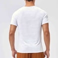 thumbnail image 6 of SCSAlgin Man Solid Color Breathable Sports Running Fitness Training Short Sleeve Round-Neck Top T-shirt, 6 of 7