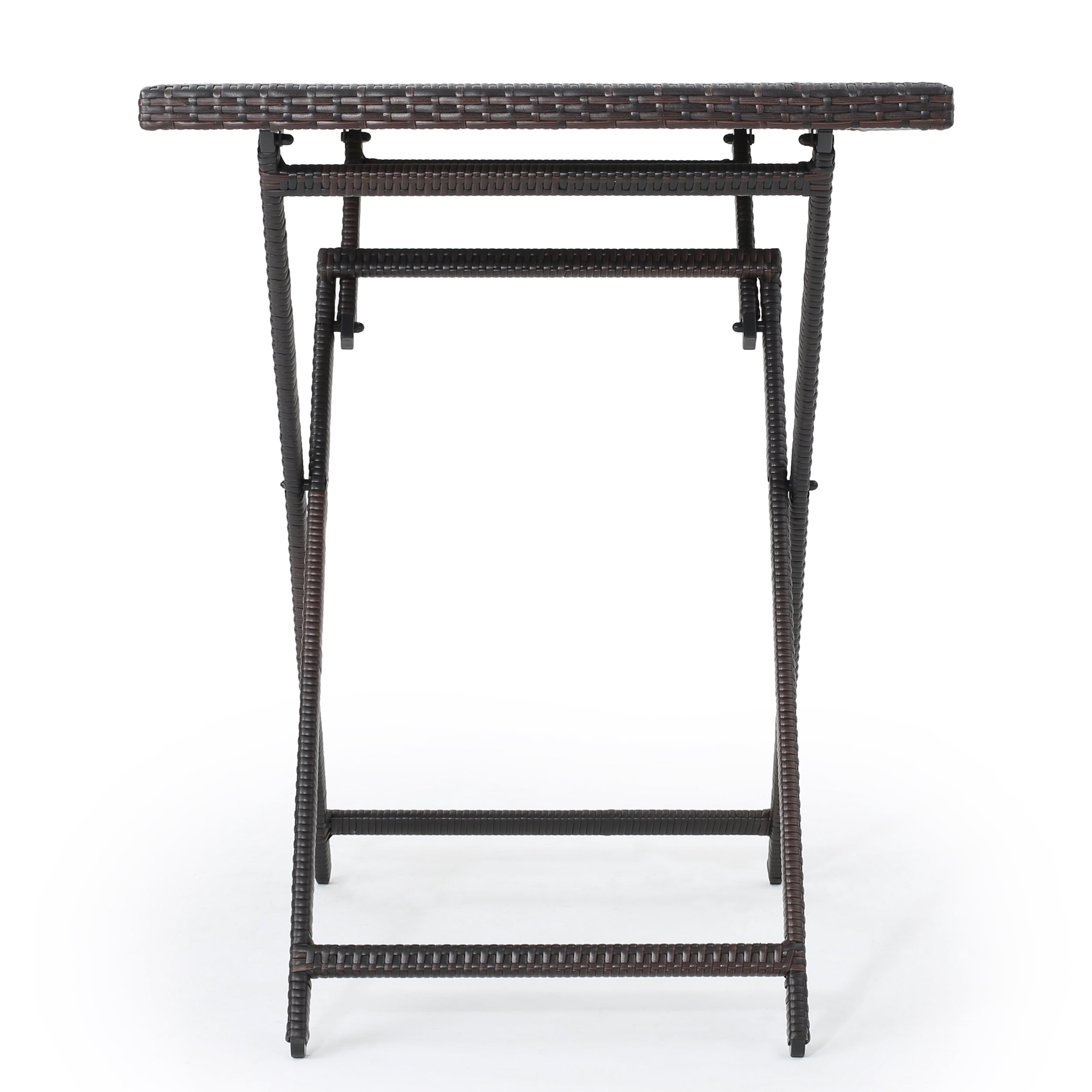 Baron Outdoor Wicker Bar Table, Multibrown