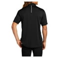 thumbnail image 2 of Mens Contrast PosiCharge Polyester Tough Polo Black/ Heather Grey Medium, 2 of 8