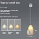 thumbnail image 5 of PVC Shade Living Room Chandelier Wave Design Ceiling Chandelier A, 5 of 5