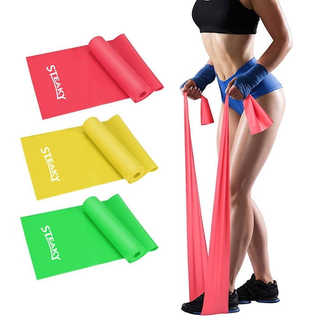 Bandas de resistencia, juego de bandas elásticas de ejercicio para recuperación, fisioterapia, yoga y pilates