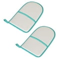 thumbnail image 1 of 2x Guantes de planchación de guantes Vaporizador de planchado Guantes de planchado impermeabilizado Manga de plancha de planchado Mittenas protectores gris claro, 1 of 8