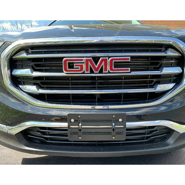 License Plate Bumper Mount Tag Holder Bracket For GMC + 6 Unique Screws