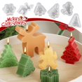 thumbnail image 2 of Molde de resina TQEHS para velas navideñas alce muñeco de nieve hombre de jengibre, 2 of 6