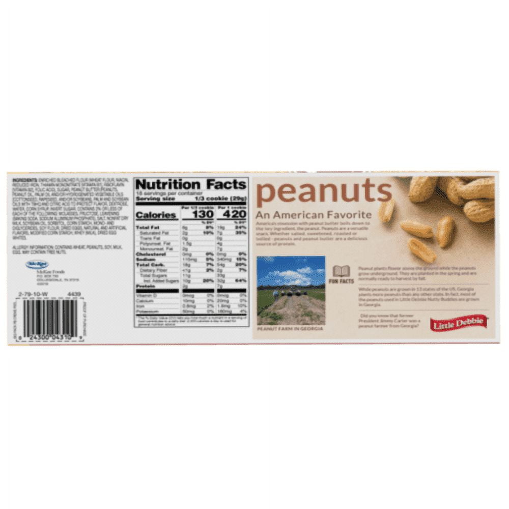 Little Debbie Peanut Butter Creme Pies, 6 Big Pack Boxes, 36 Individually Wrapped Sandwich Cookies