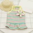 thumbnail image 6 of Dog Shirt Striped Skirt Pet Dress Clothes, Puppy T-Shirts Soft Costumes, Puppy Apparel Print Vest Outfits for Small Medium Dogs and Cats Princess Dresses Girl Boy Clothing, 6 of 8