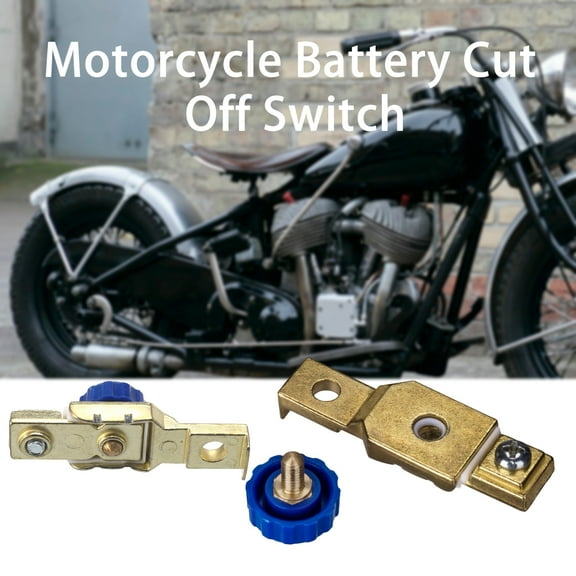 Happy Date Motorcycle Battery Power Off Switch, Universal Motorcycle Battery Master Switch Isolator for Power Disconnect Link Terminal Quick Cut Off
