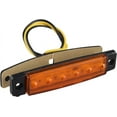 thumbnail image 5 of LINLIN 10pcs 12V Side Marker Lights 6SMD LED Lamps Front Rear Light Position Indicators for Trailer Truck Caravan Camper Van Lorry Bus Boat Tractor Motor Amber Orange, 5 of 7