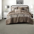 thumbnail image 2 of Comfortable 5Piece Bedding Sets Polyester Herringbone Material Rustic Stripe Design for Home Use, 2 of 11