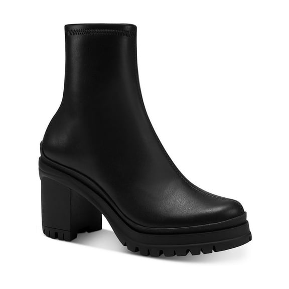 Bar III Womens Fallun Faux Suede Side Zip Ankle Boots