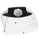 thumbnail image 5 of Sombrero de iglesia para mujer, sombrero de gasa de ala ancha, sombrero de ala ancha, sombrero de gasa decorativo para mujer, 5 of 6