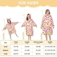 thumbnail image 4 of FORMRS Wearable Blanket Hoodie with Sleeves for Kids Cozy Flannel Sweatshirt, Beige Stars, 4 of 7