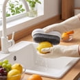 thumbnail image 4 of Laundry Shoe Brush, Soft Bristle Cleaning Scrubber with Hanging Hole, Multi-Purpose Brush for Shoe Sink Stove Countertop, Kitchen Bathroom Household Cleaning Tool, 4 of 6