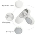 thumbnail image 7 of Stelle Ballet Slippers Cancas Leather Soles Ballerina Dance Shoes Flats for Girls,White, 7 of 7