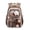 Brown, variant on GobdXE Back To School Student Kawaii Pin Display Daypack Large Capacity Multi Zipper Compartments Unisex Casual Backpack Size:One Size