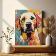 thumbnail image 6 of Dog Portrait Decorative Painting/Canvas Art， Suitable for Decorating Living Room，Abstract Dog Painting， Modern Home Decor， Pet Lover Gift., 6 of 8