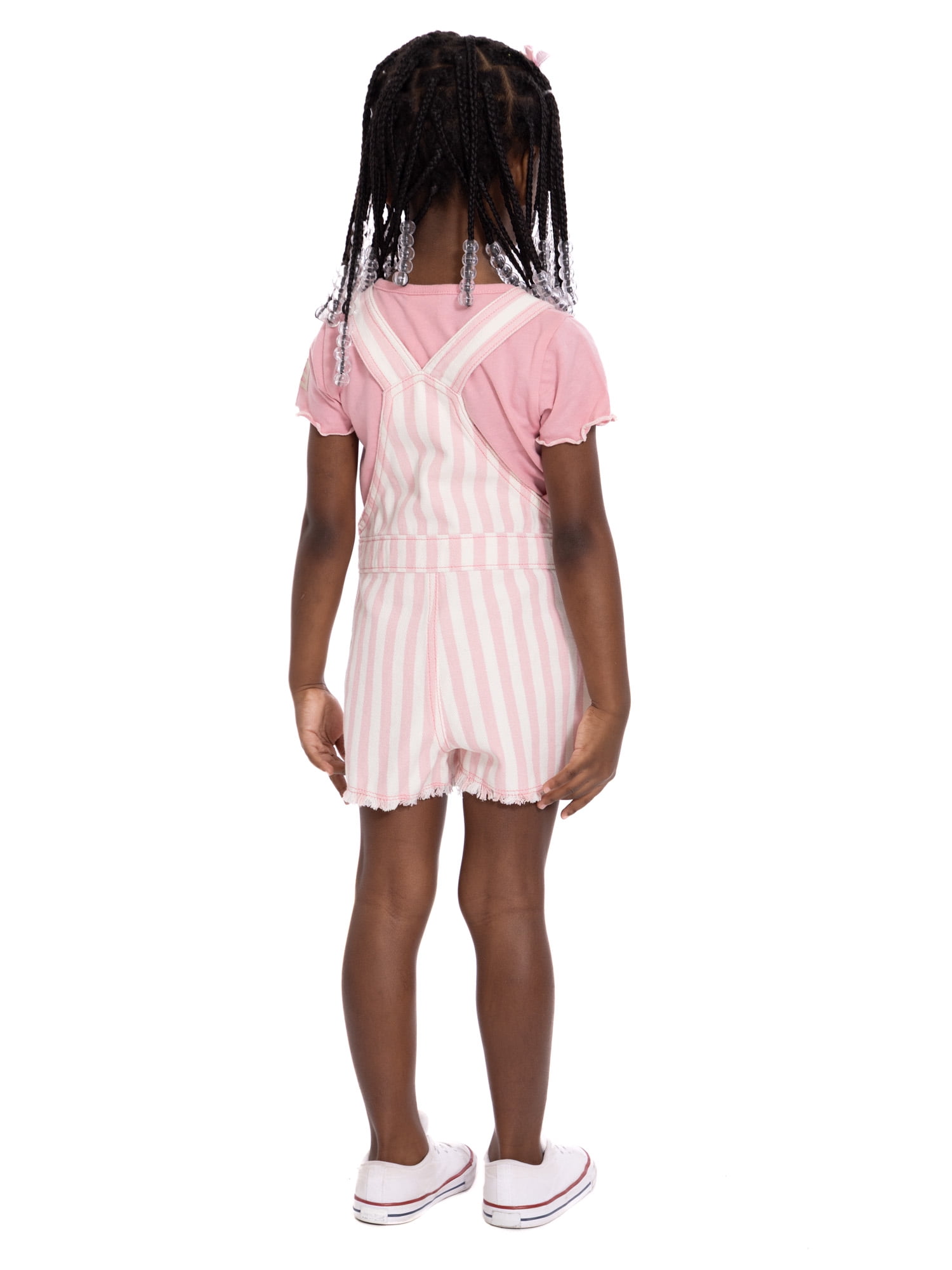 Minnie Mouse Toddler Girls Denim Shortall and Short Sleeve Tee Set, 2-Piece, Sizes 12M-5T