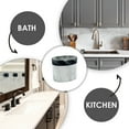 thumbnail image 3 of Cameo Toothbrush holder, Holds Your Toothbrushes and Toothpaste - Great Makeup Brush Holder, Non-Slip Protective Silicone Feet - 2 Pack, 3 of 5
