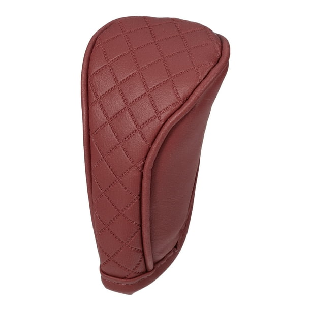 Funda universal para palanca de cambios manual de coche con cremallera, funda para palanca de cambios, funda para palanca de cambios, moderna, piel sintética, color rojo vino