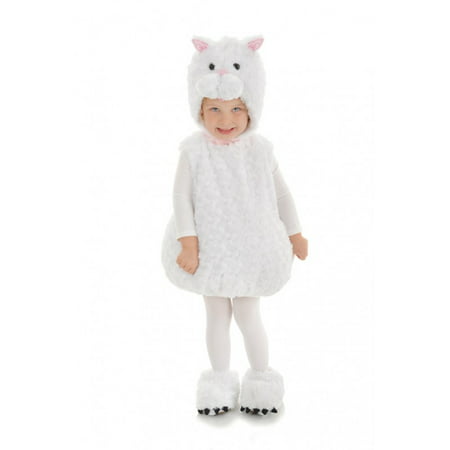 Belly Babies White Cat Plush Child Toddler Costume XL 4-7