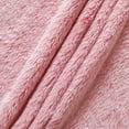 thumbnail image 3 of Homgro Men's Plush Bathrobe Soft Button Up Long Housecoat Fuzzy Fleece Fluffy Winter Full Length Loungewear Warm Shawl Collar Loose Long Sleeve Duster Robe with Pocket Pink Medium, 3 of 4
