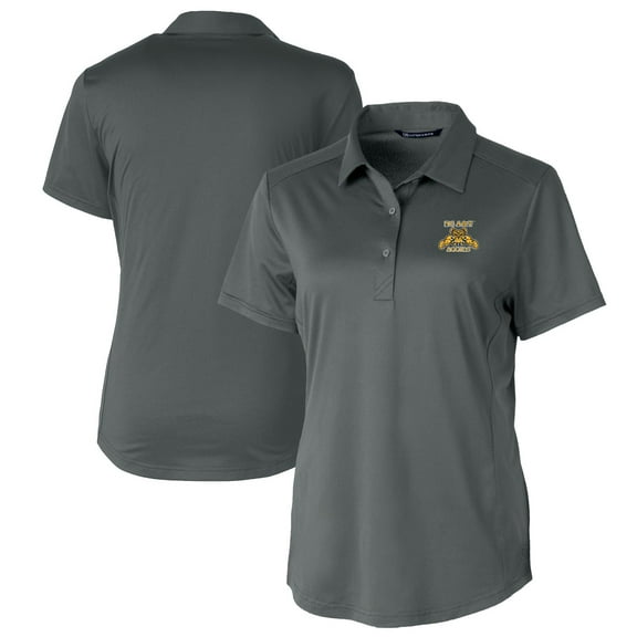 Women's Cutter & Buck Gray North Carolina A&T Aggies Prospect Textured Stretch Polo