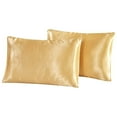 thumbnail image 2 of 2Pcs Queen Satin Silk Pillowcase Pillow Case Cover Home Bedding Smooth, 2 of 5